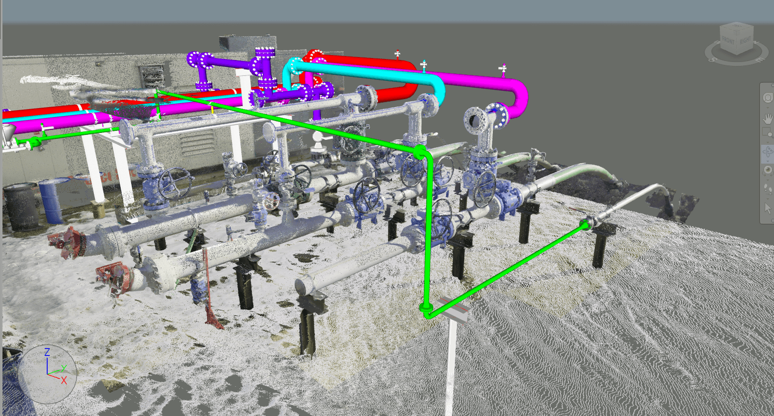Oil facility scanning project