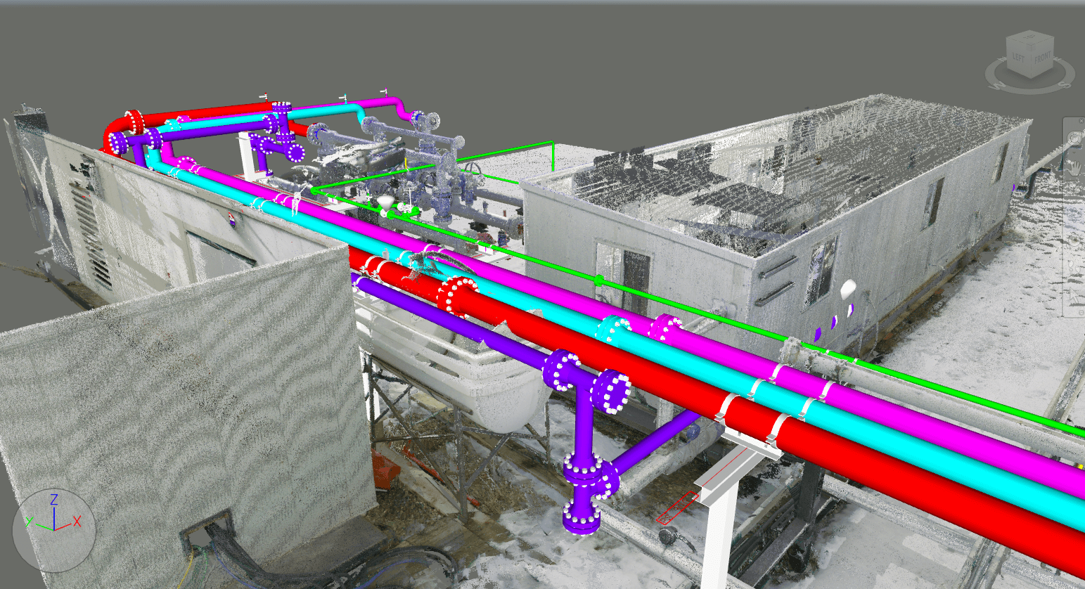 Oil facility scanning project